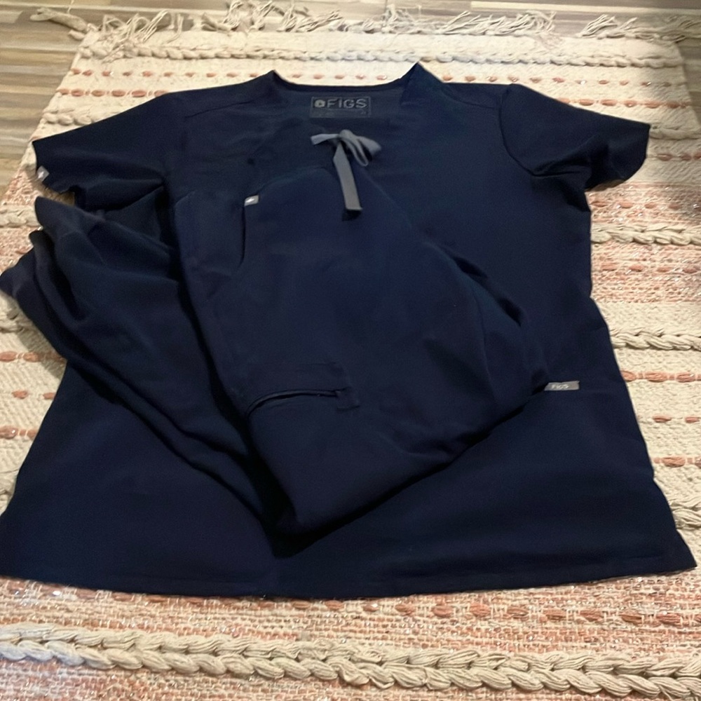 Figs Navy Blue Scrub Set xs xsp